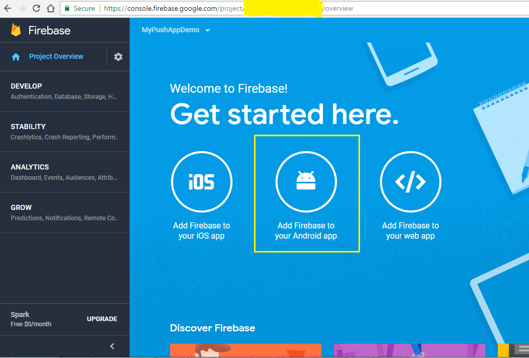 Add Firebase to your Project